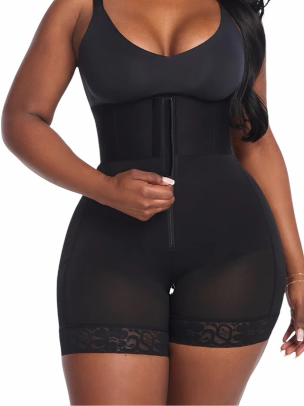 She's Waisted Black High-Waist Shaping Shorts XXL